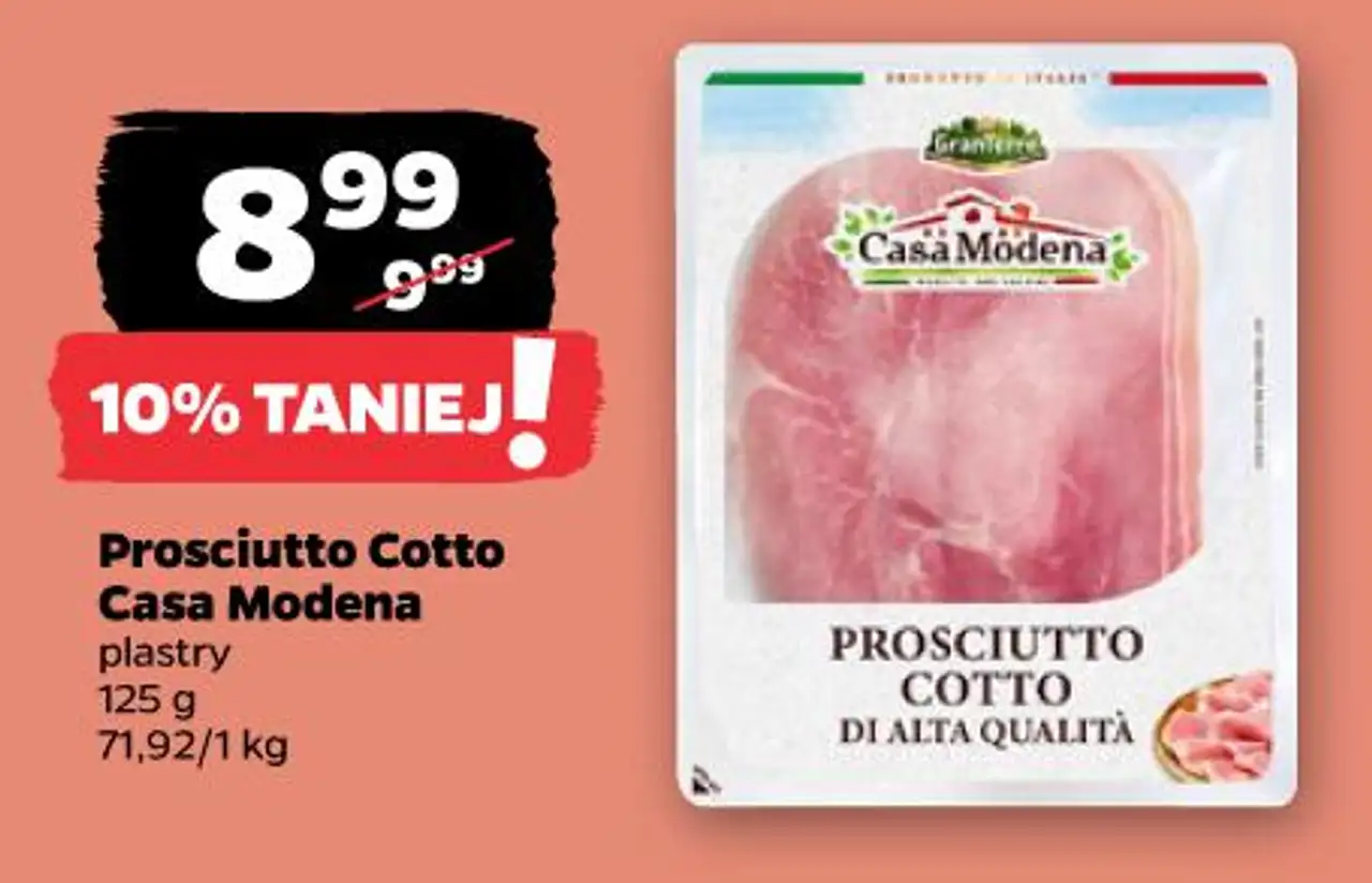 Prosciutto Cotto Casa Modena plastry 125 g
