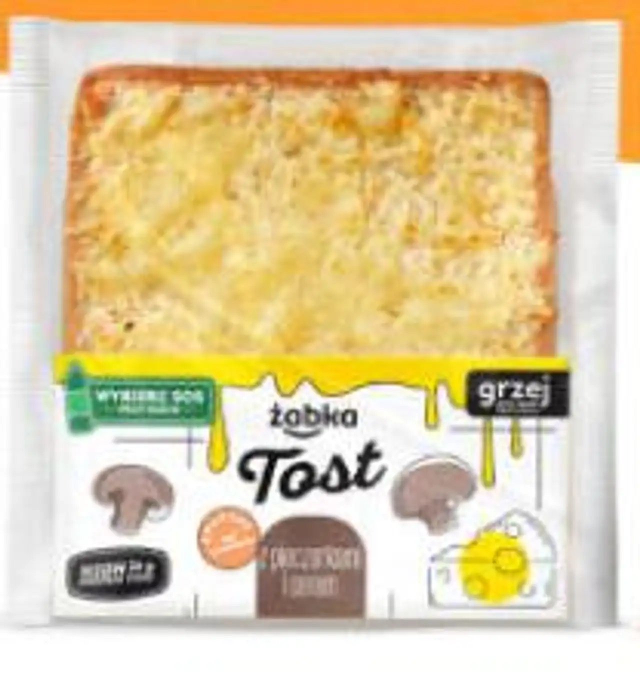 Tost z kurczakiem pieczonym, serem i pieczarkami, różne rodzaje, 161-185 g