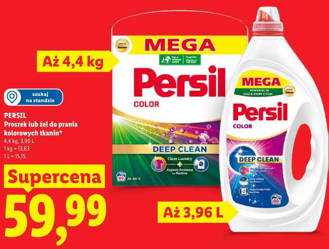 PERSIL Proszek lub żel do prania kolorowych tkanin*