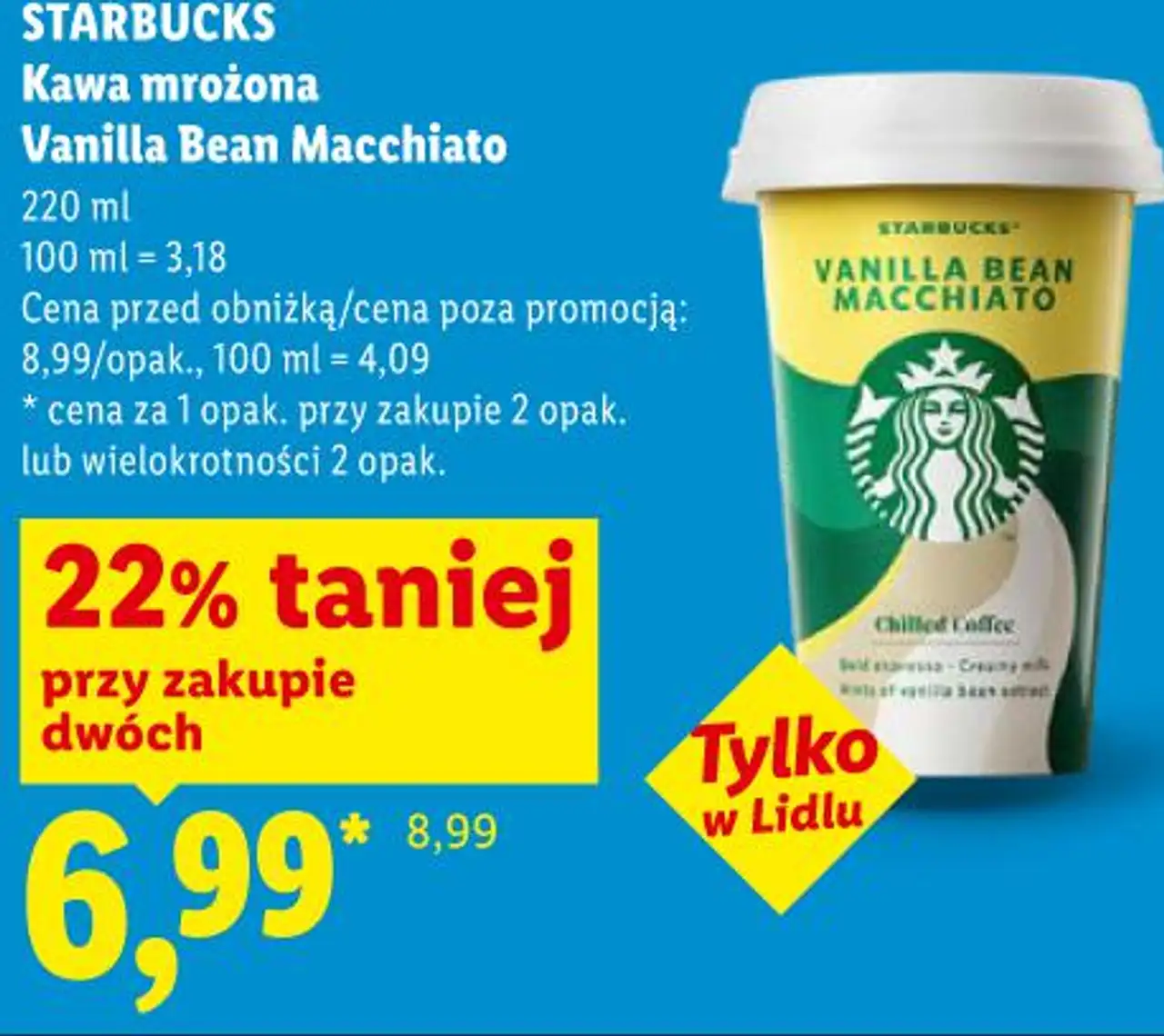 Starbucks Kawa mrożona Vanilla Bean Macchiato