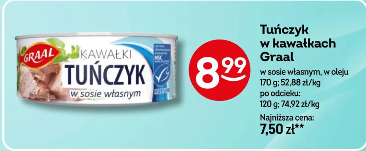 Tuńczyk w kawałkach Graal