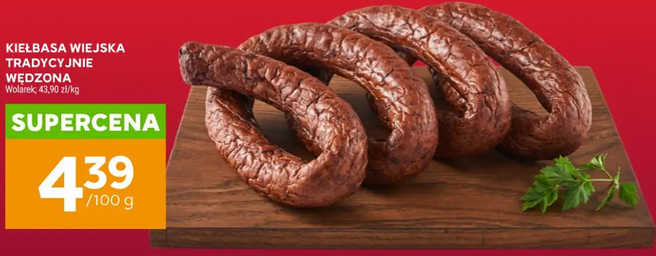 KIEŁBASA WIEJSKA TRADYCYJNIE WĘDZONA Wolaek