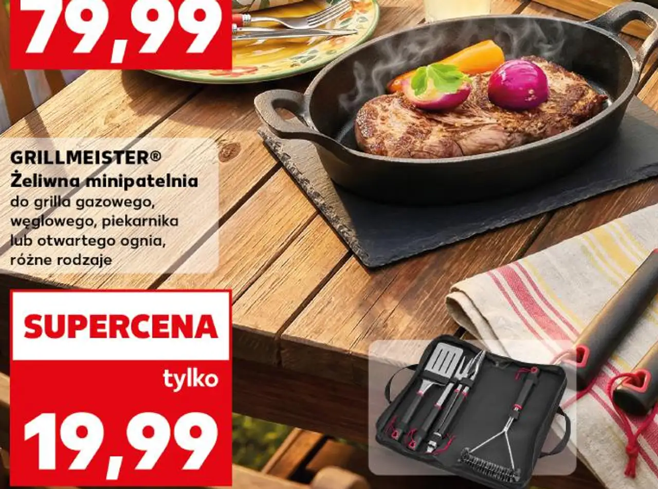 Żeliwna minipatelnia do grilla gazowego, węglowego, piekarnika lub otwartego ognia, różne rodzaje