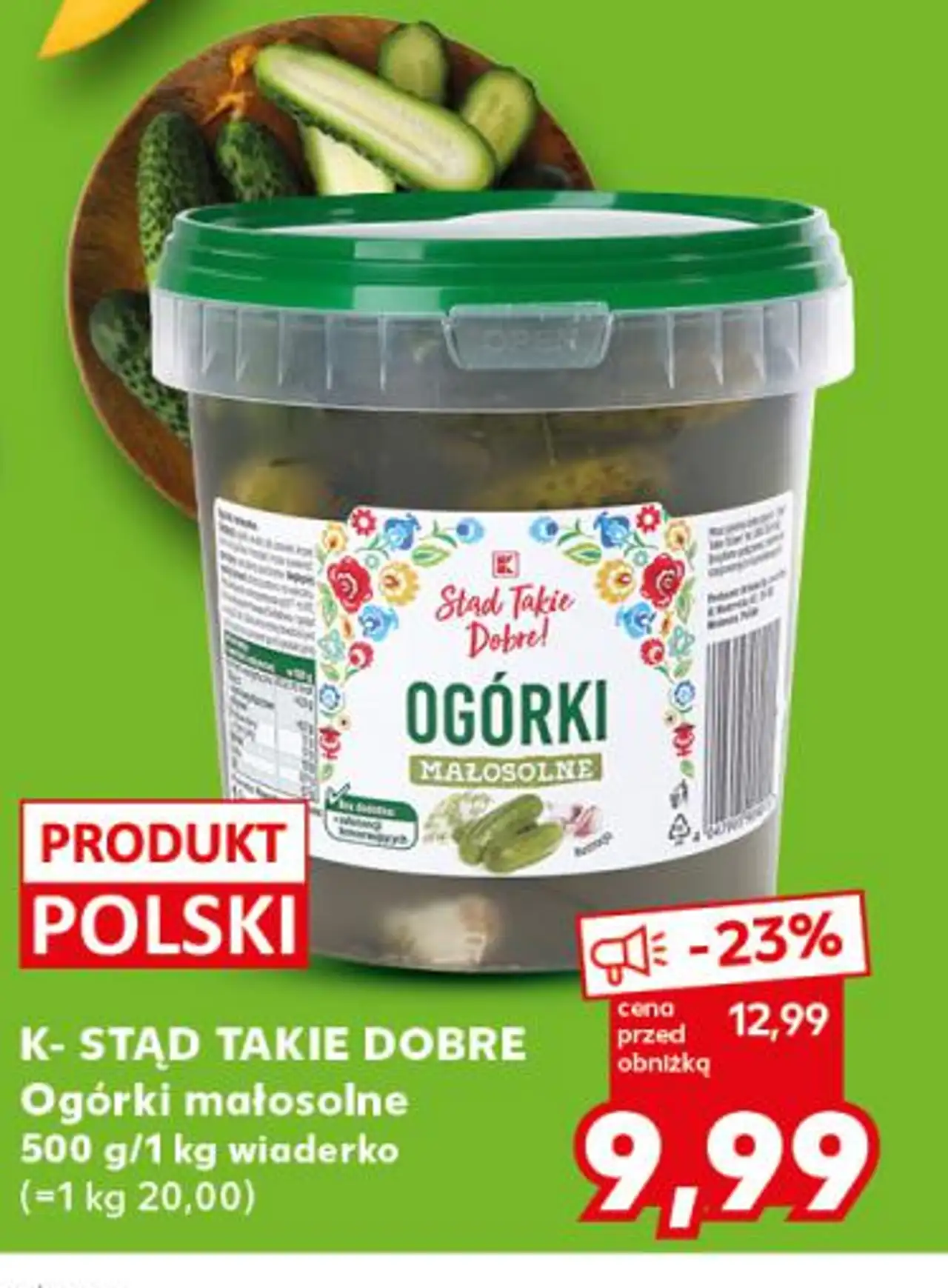 K-STĄD TAKIE DOBRE Ogórki małosolne