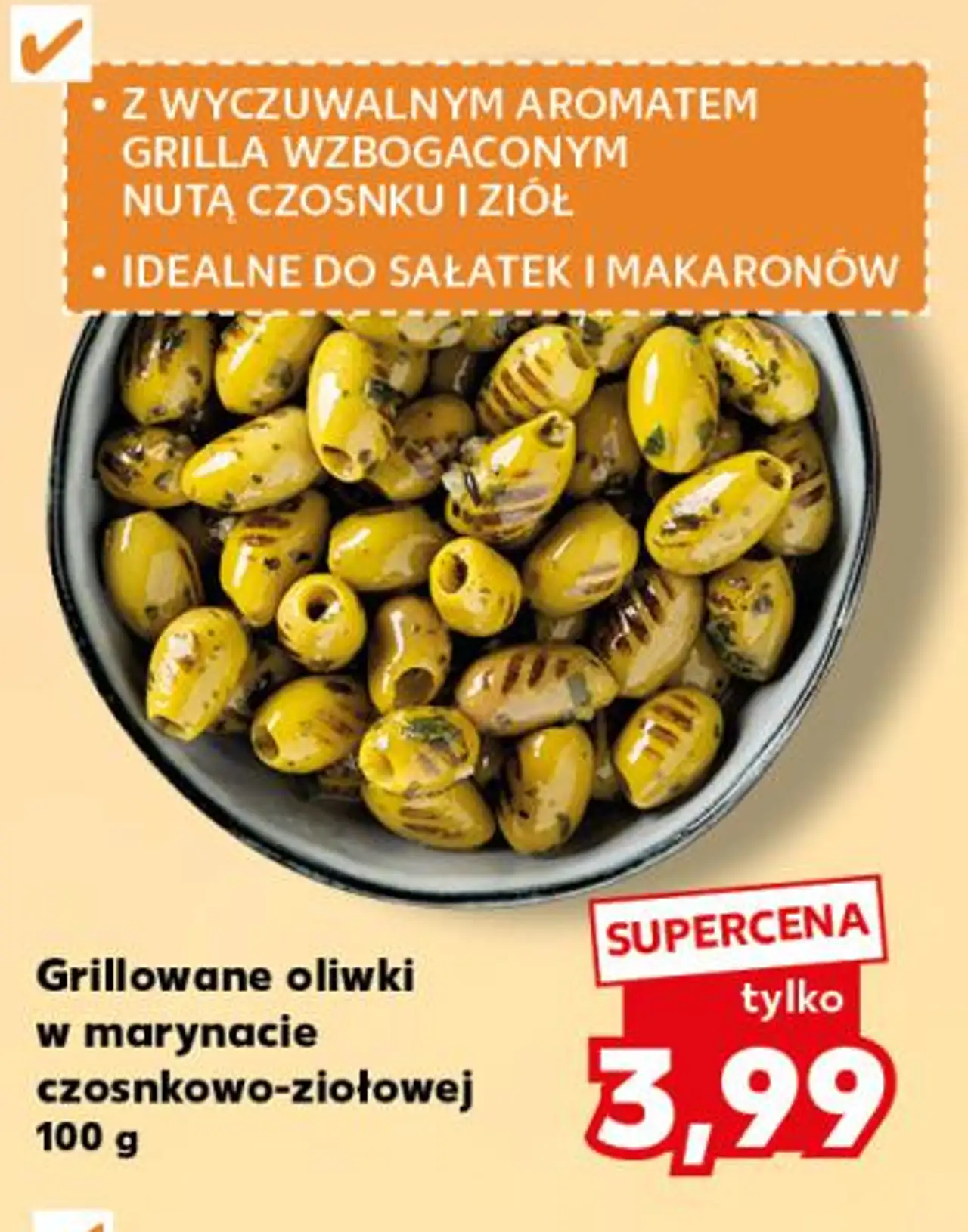 Grillowane oliwki w marynacie czosnkowo-ziołowej