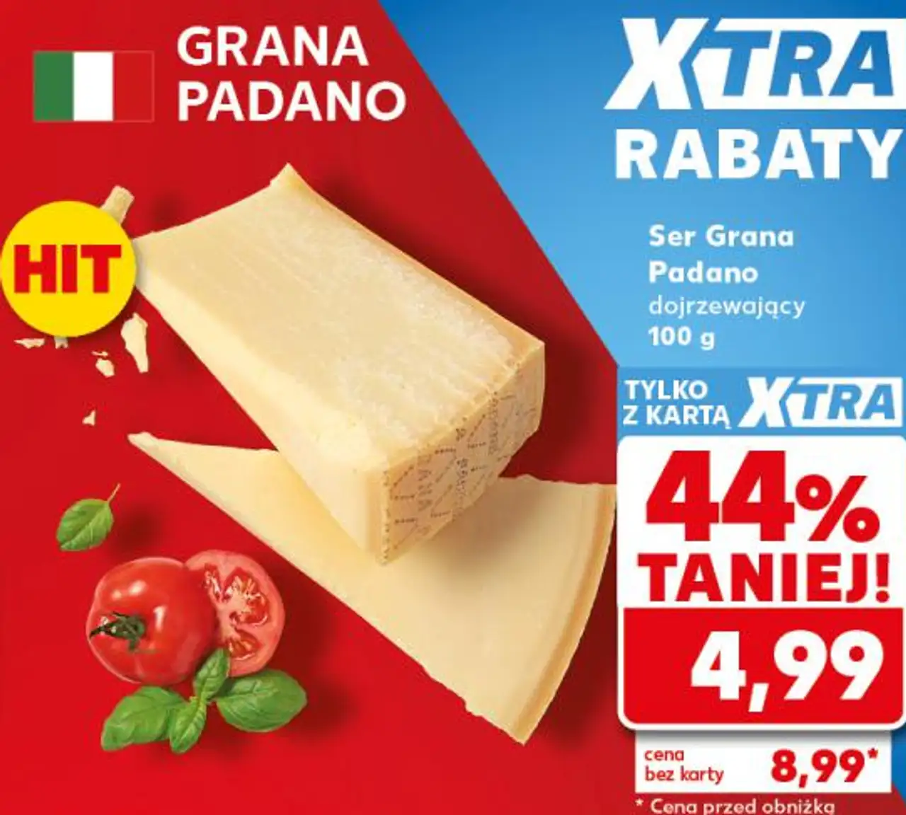 Ser Grana Padano dojrzewający 100 g
