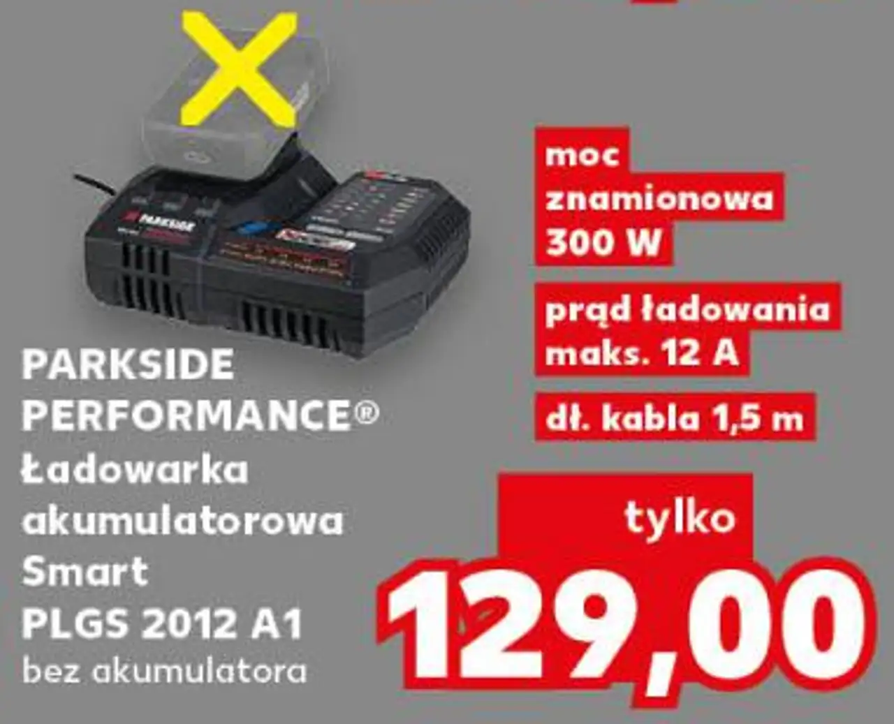 Ładowarka akumulatorowa Smart PLGS 2012 A1 PARKSIDE PERFORMANCE®