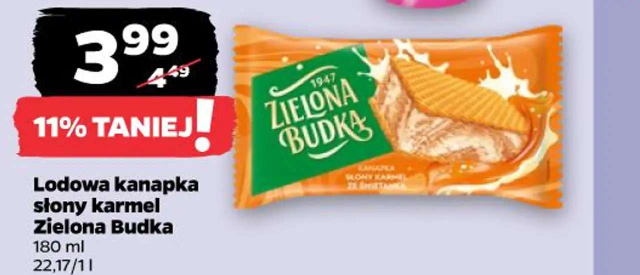 Lodowa kanapka słony karmel Zielona Budka
