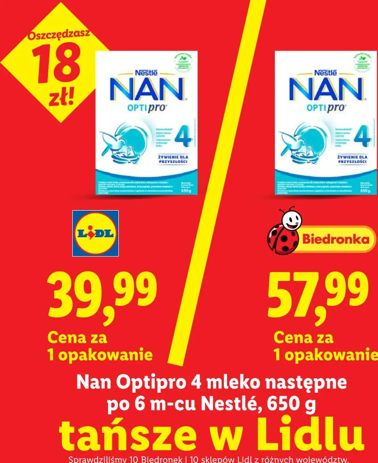 Nan Optipro 4 mleko następne po 6 m-cu Nestlé, 650 g