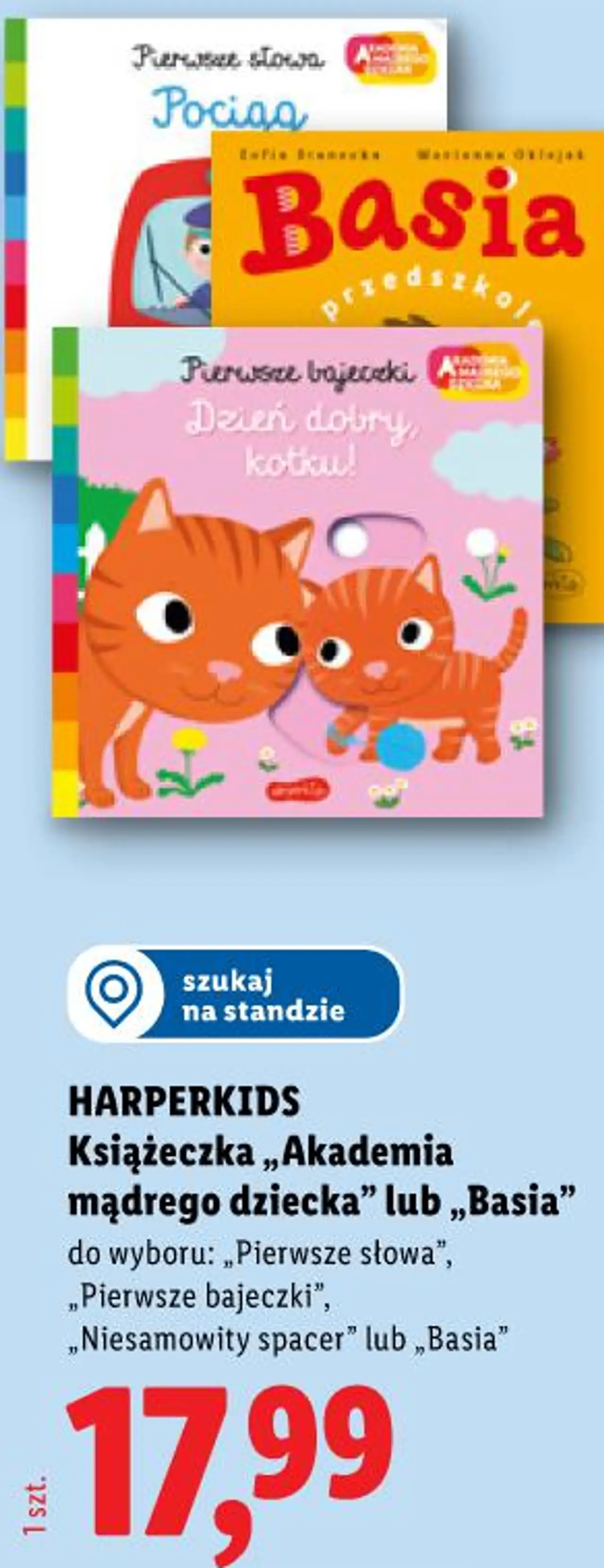 Książeczka „Akademia mądrego dziecka” lub „Basia”