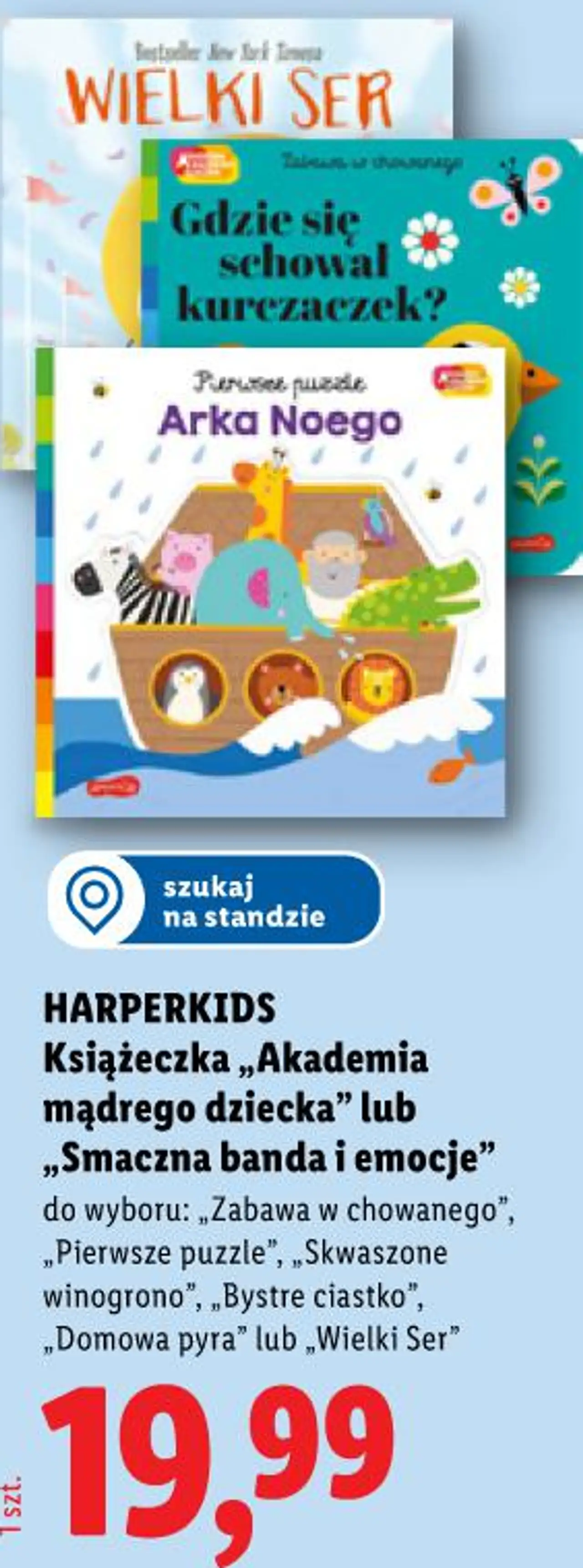Książeczka „Akademia mądrego dziecka” lub „Smaczna banda i emocje”