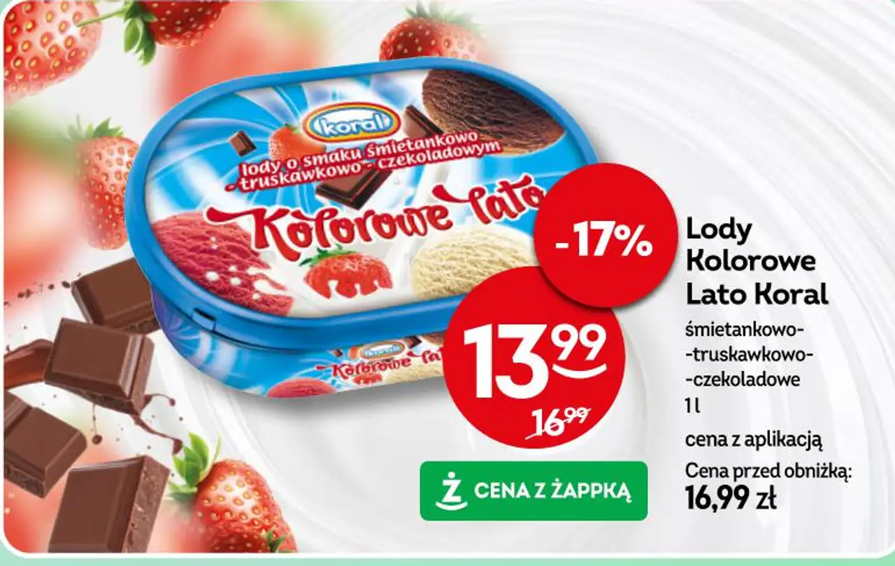 Lody Kolorowe Lato Koral