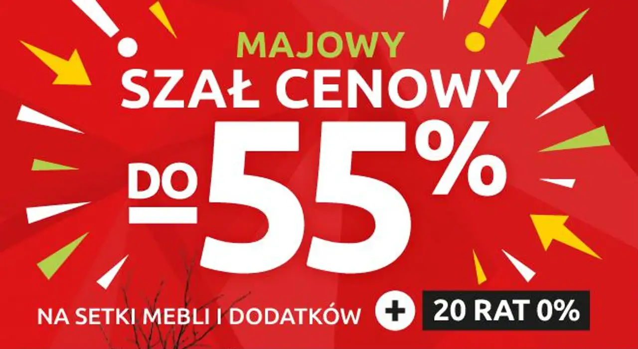 Majowy szał cenowy do -55% na setki mebli i dodatków