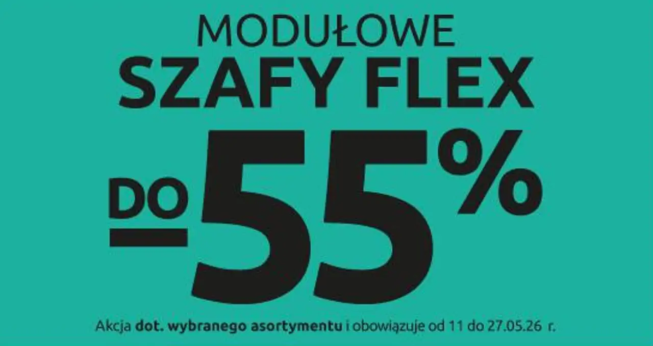 MODUŁOWE SZAFY FLEX do - 55%