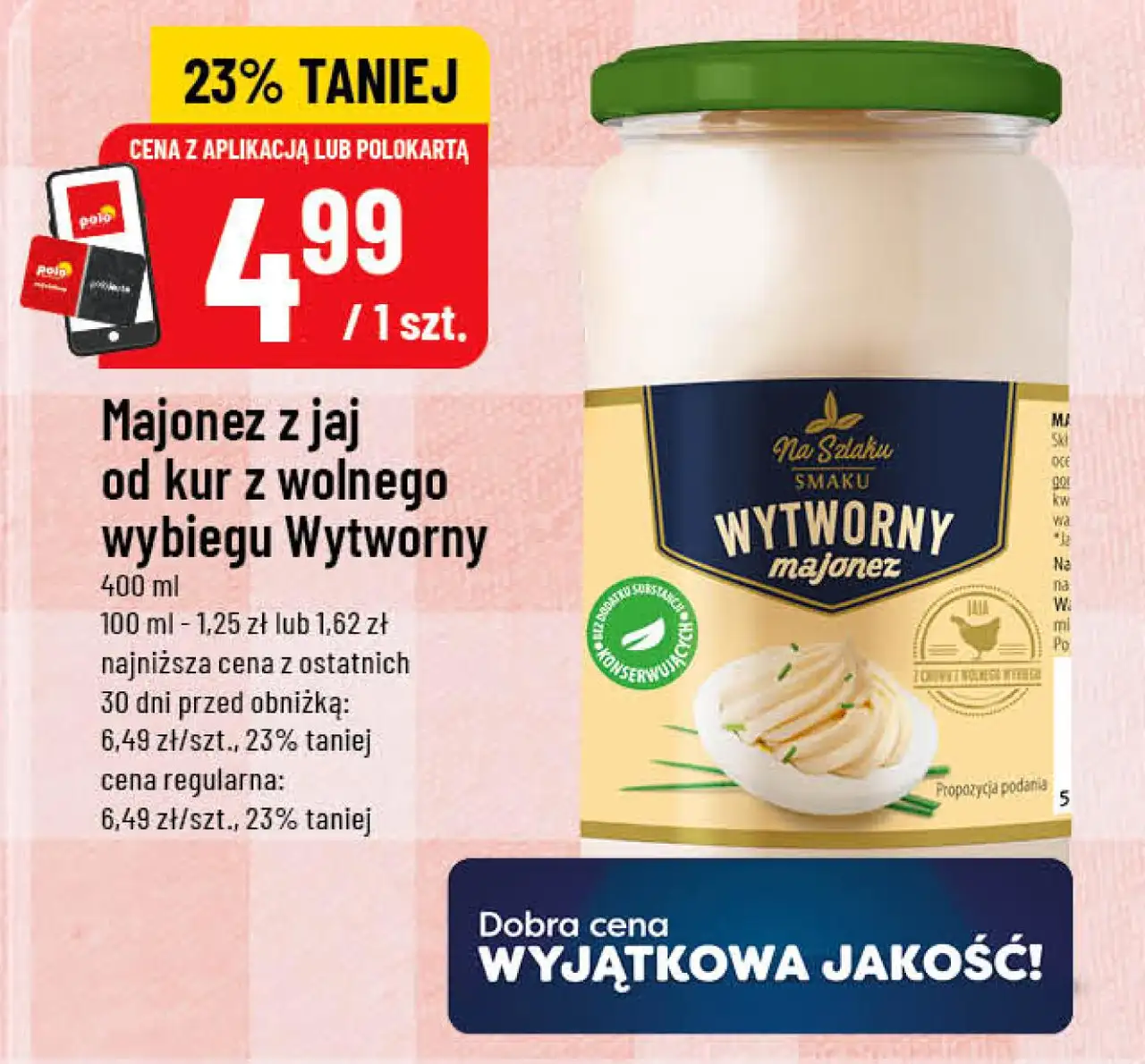 Majonez z jaj od kur z wolnego wybiegu Wytworny