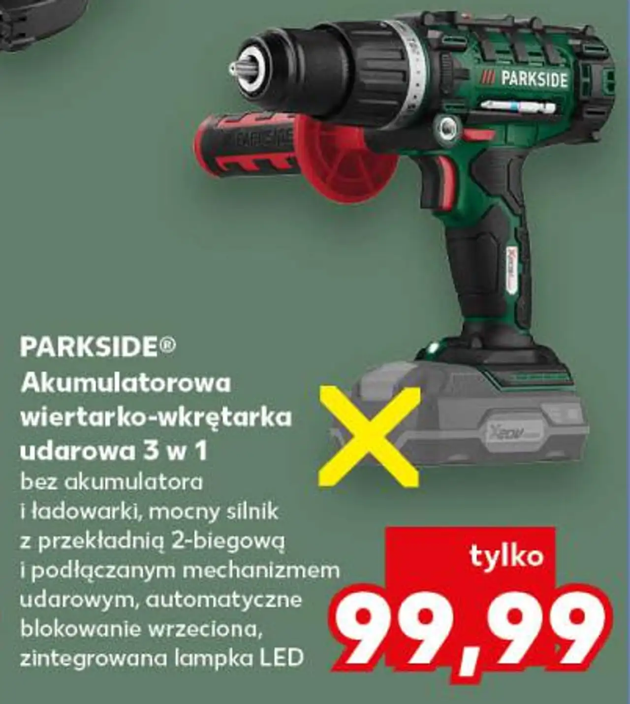 PARKSIDE® Akumulatorowa wiertarko-wkrętarka udarowa 3 w 1