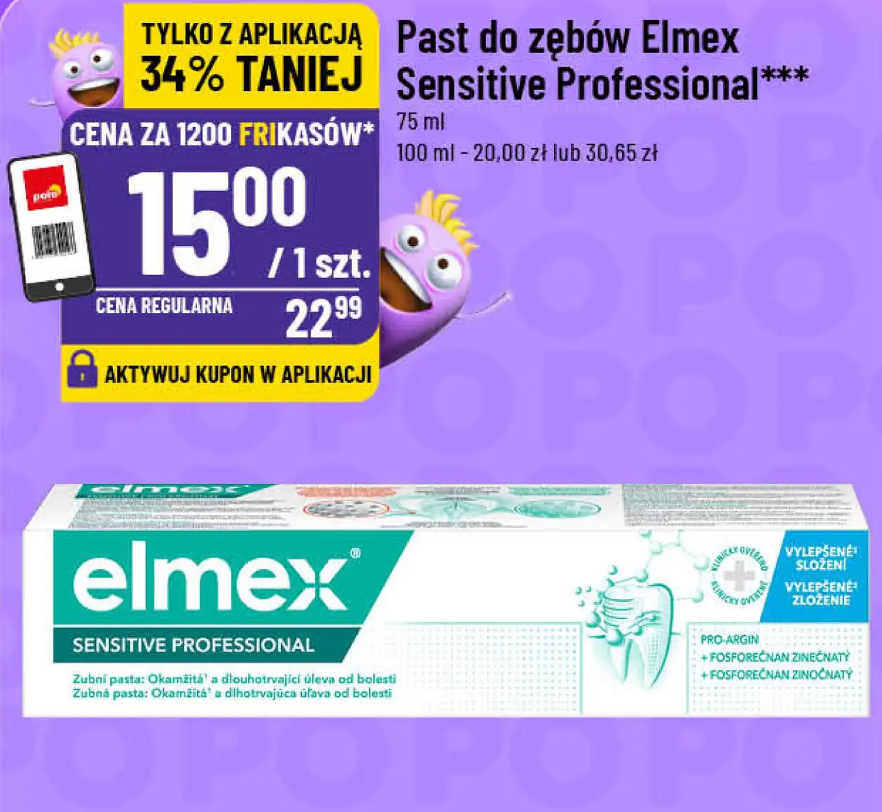 Past do zębów Elmex Sensitive Professional***