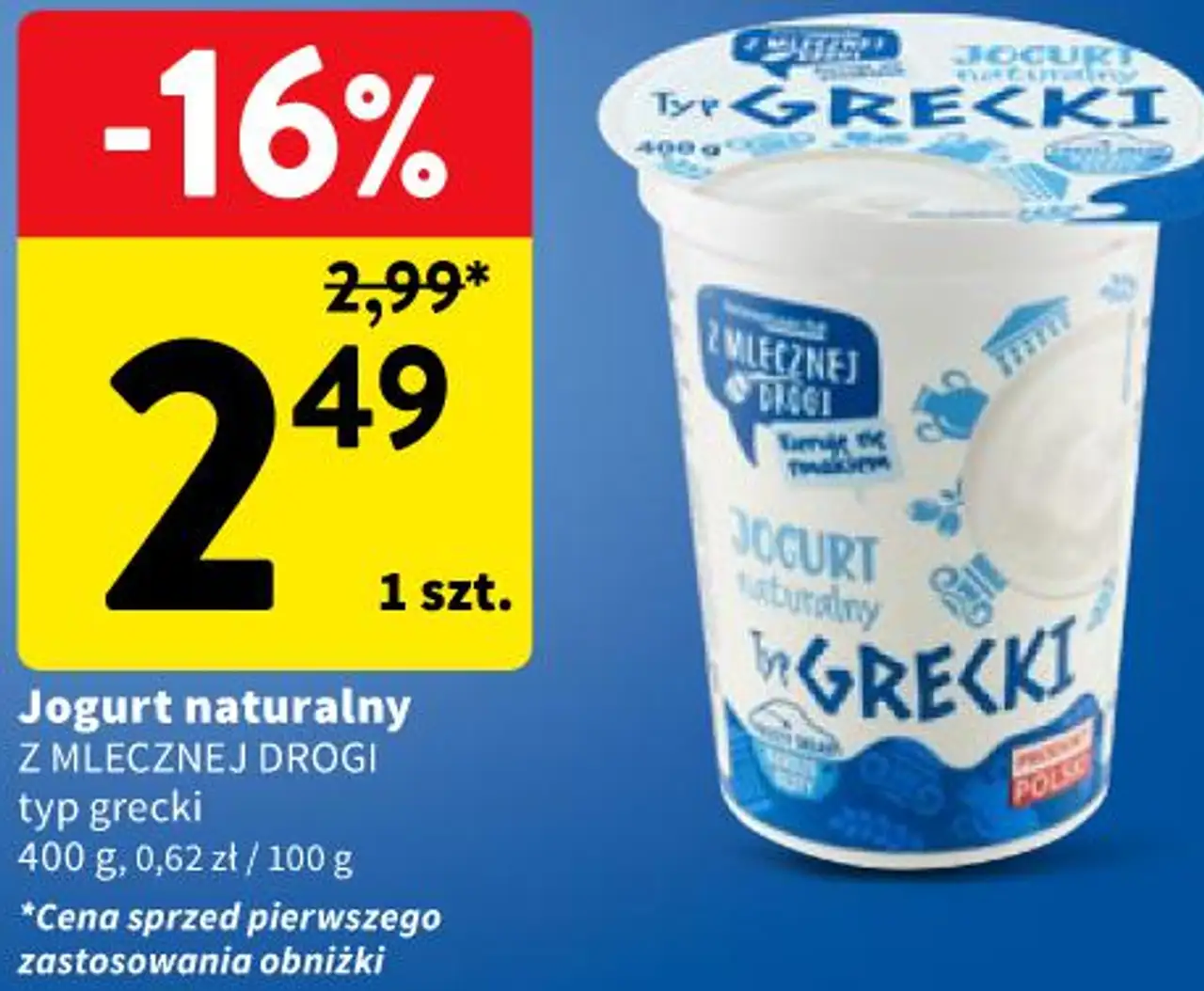 Z Mlecznej Drogi Jogurt naturalny typ grecki 400 g
