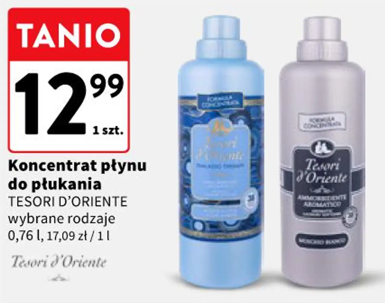 Koncentrat płynu do płukania TESORI D'ORIENTE wybrane rodzaje