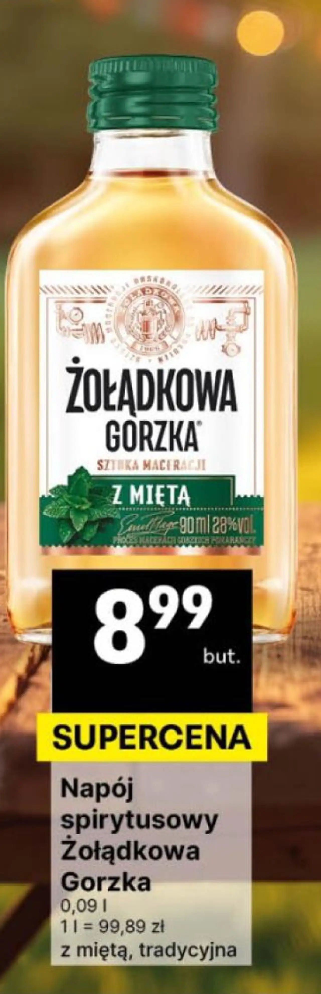 Napój spirytusowy Żołądkowa Gorzka
