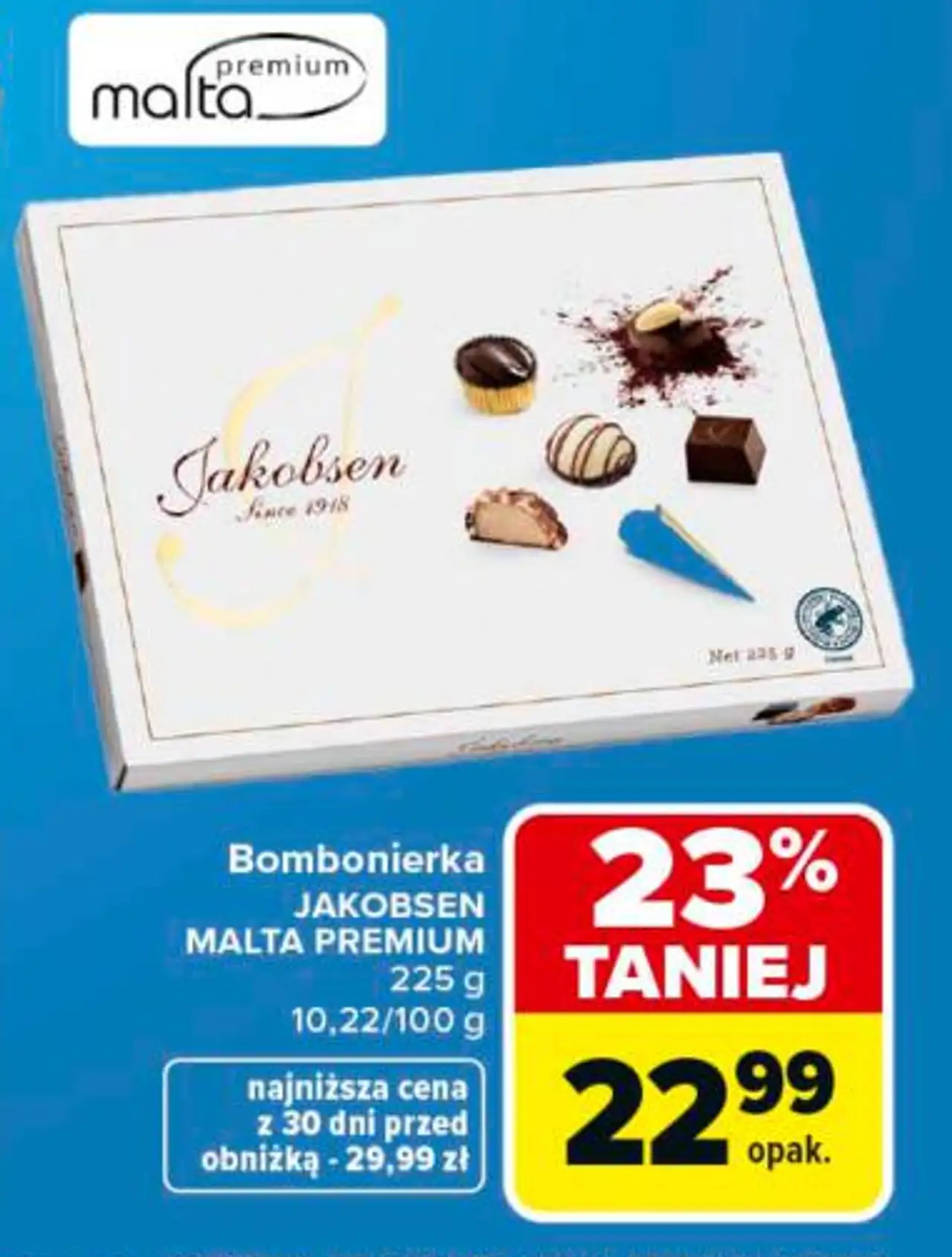 Bombonierka JAKOBSEN MALTA PREMIUM 225 g
