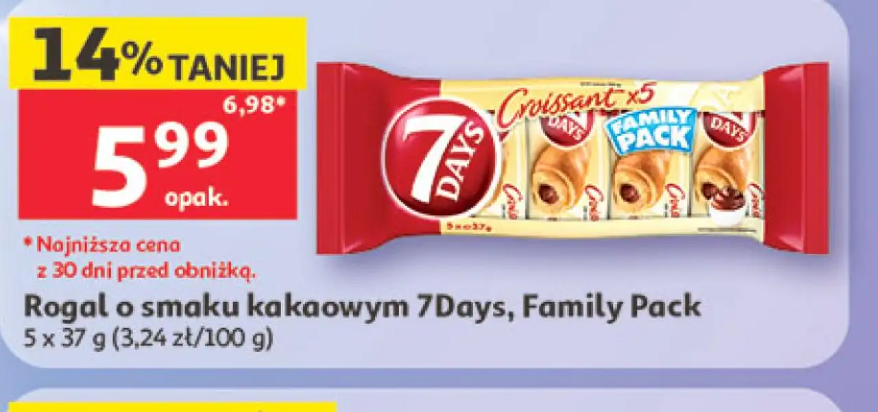 Rogal o smaku kakaowym 7Days, Family Pack