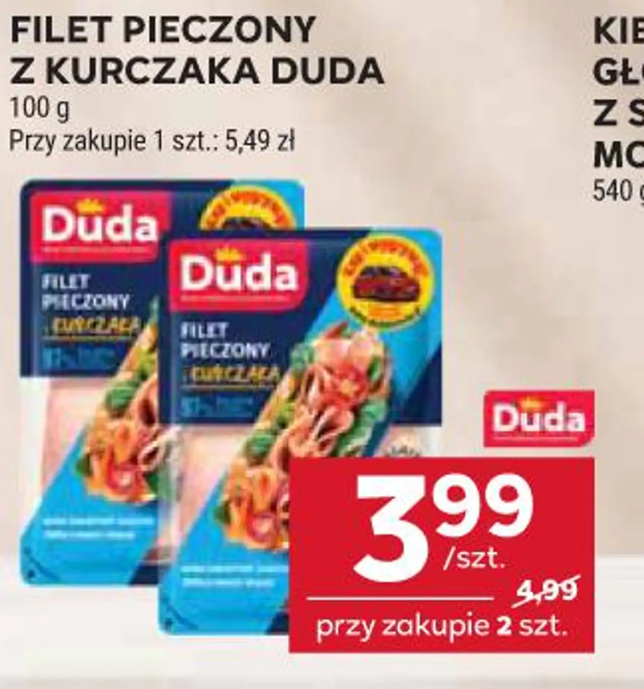 FILET PIECZONY Z KURCZAKA DUDA
