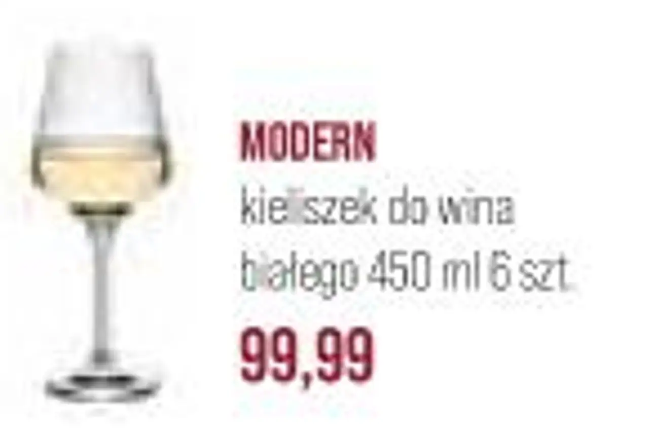 MODERN kieliszek do wina białego 450 ml 6 szt.