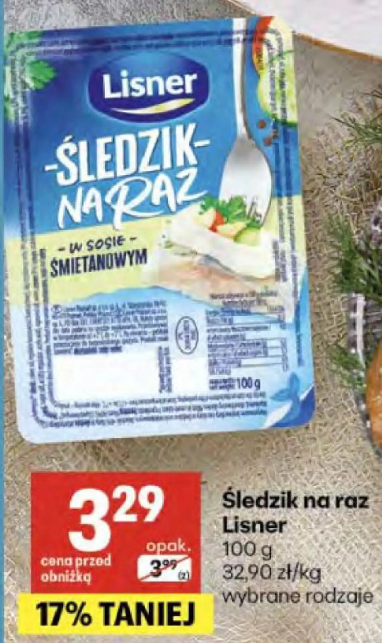 Śledzik na raz Lisner