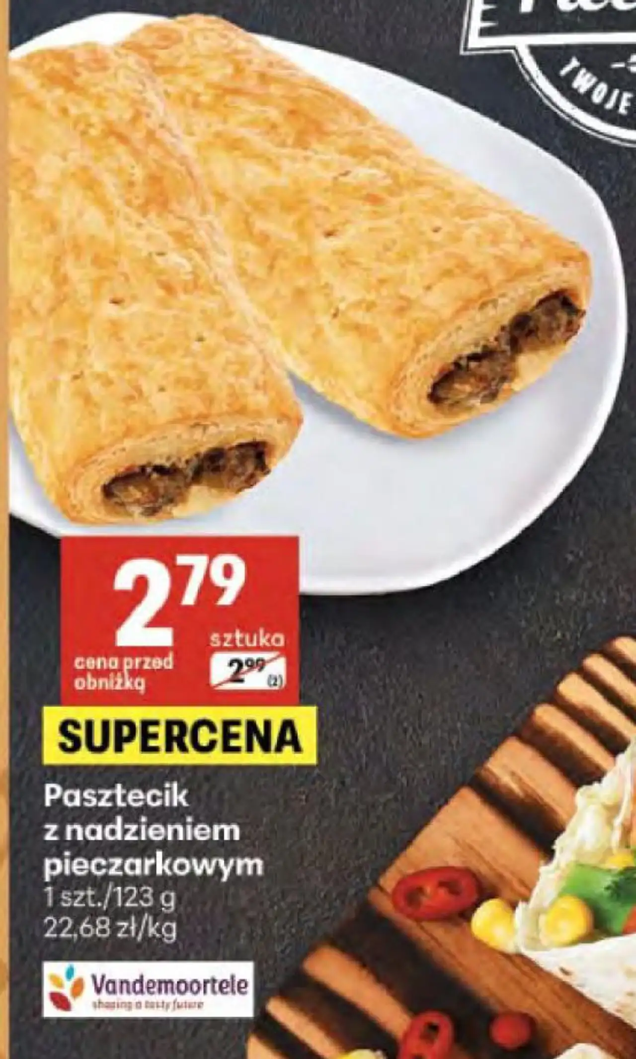 Pasztecik z nadzieniem pieczarkowym Vandemoortele