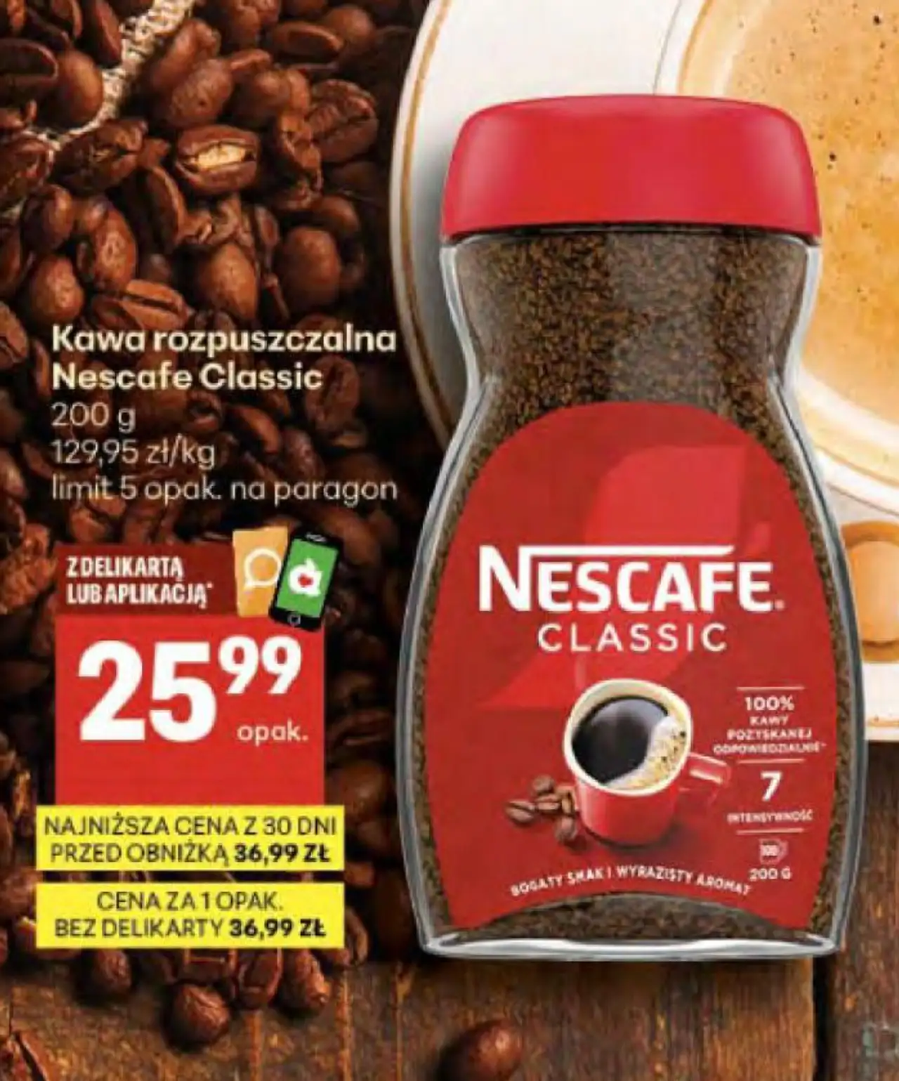 Kawa rozpuszczalna Nescafe Classic