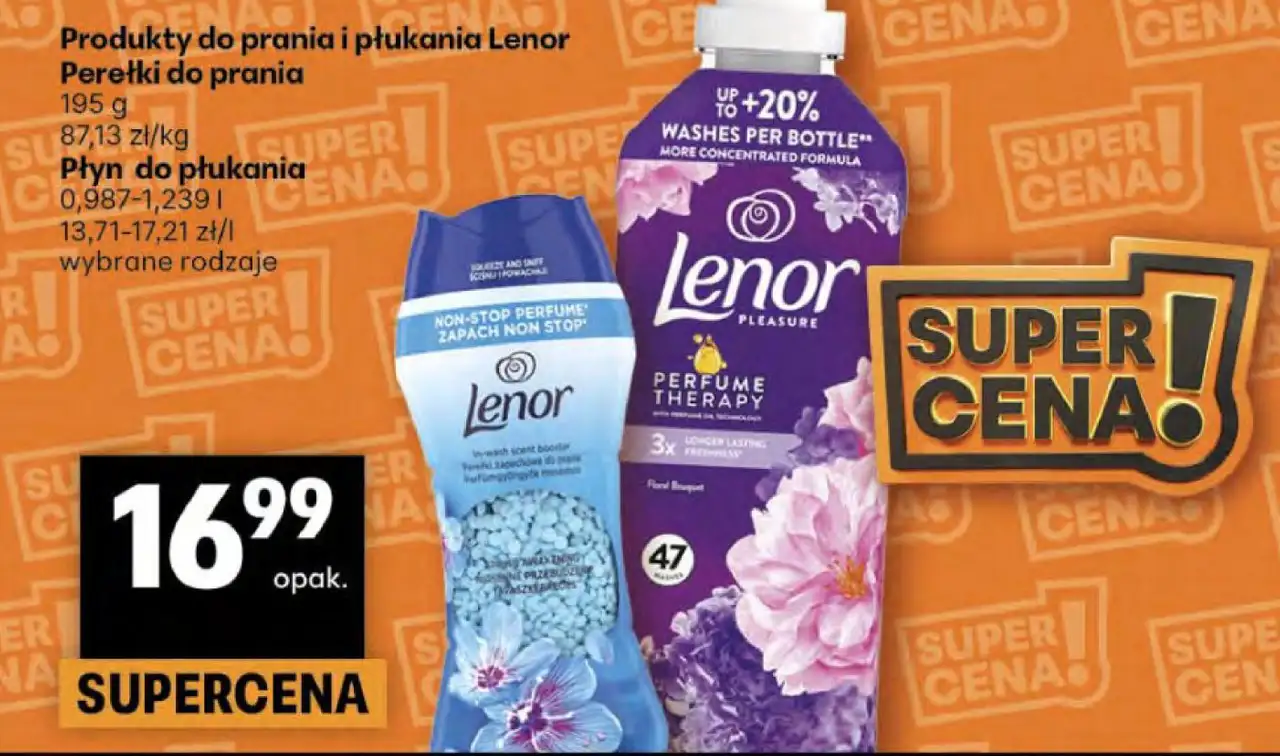 Produkty do prania i płukania Lenor Perełki do prania Płyn do płukania
