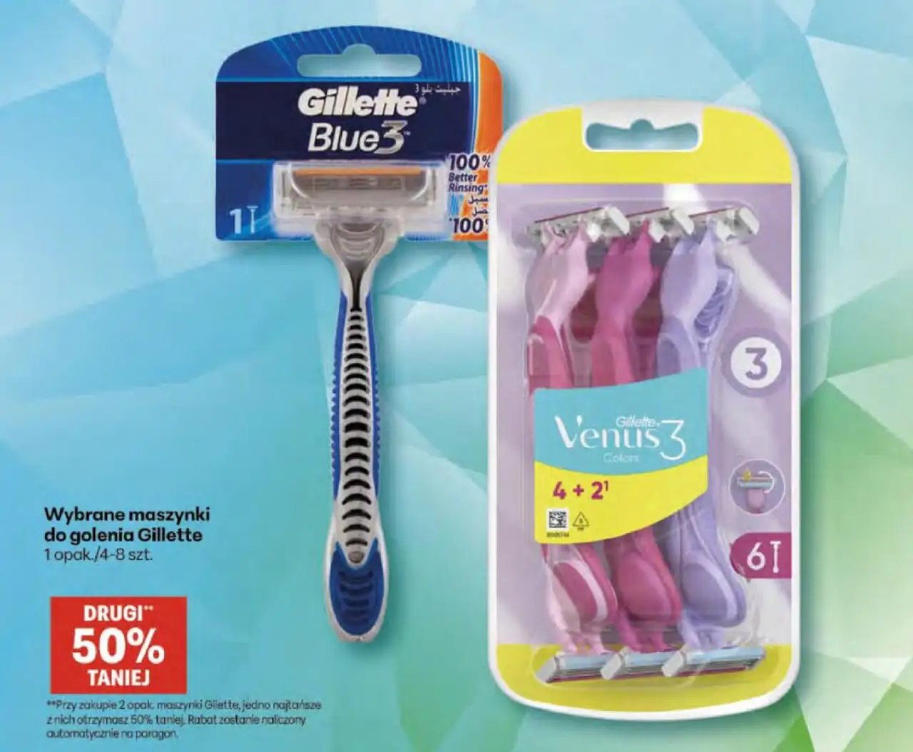 Wybrane maszynki do golenia Gillette 1 opak./4-8 szt.