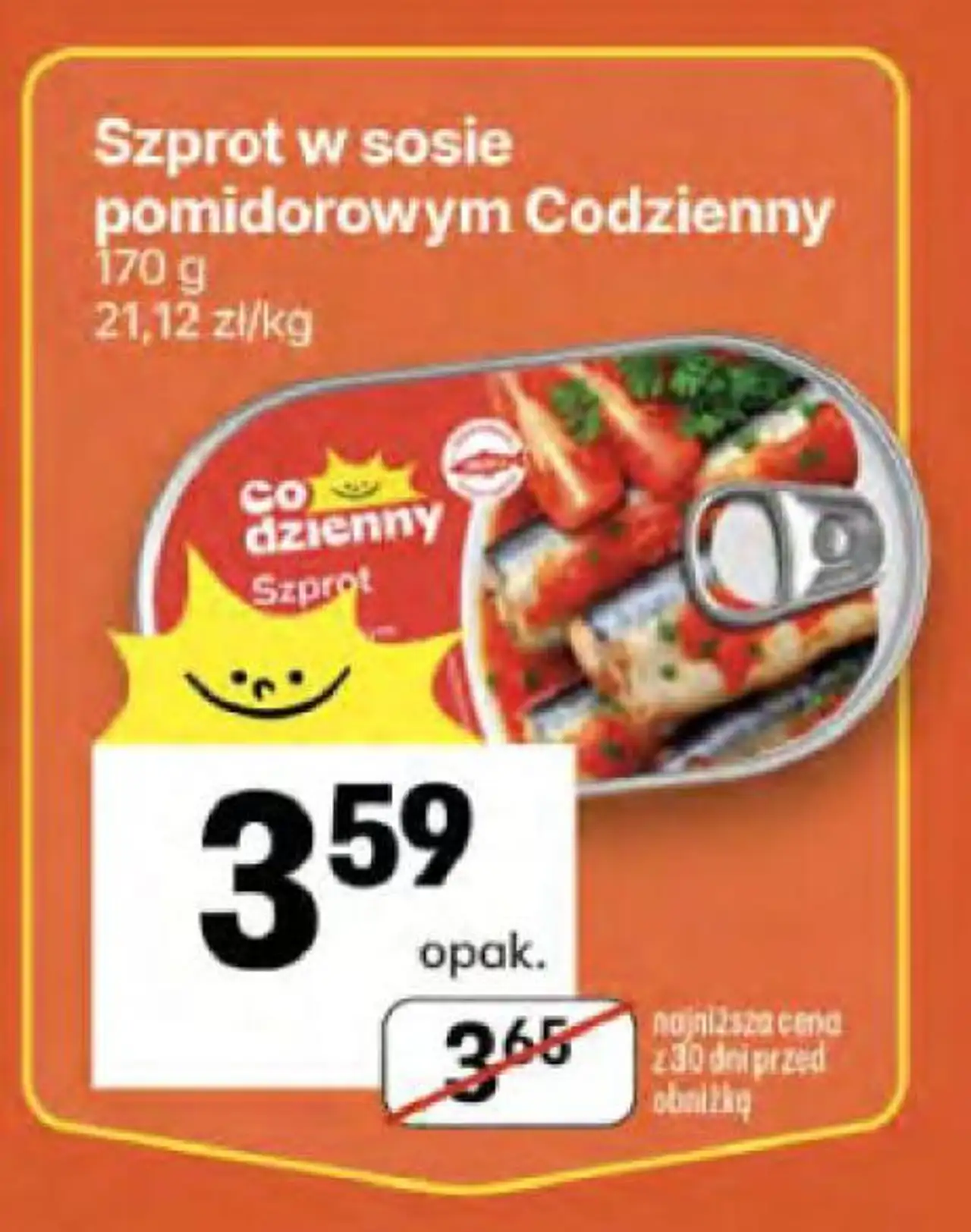 Szprot w sosie pomidorowym Codzienny