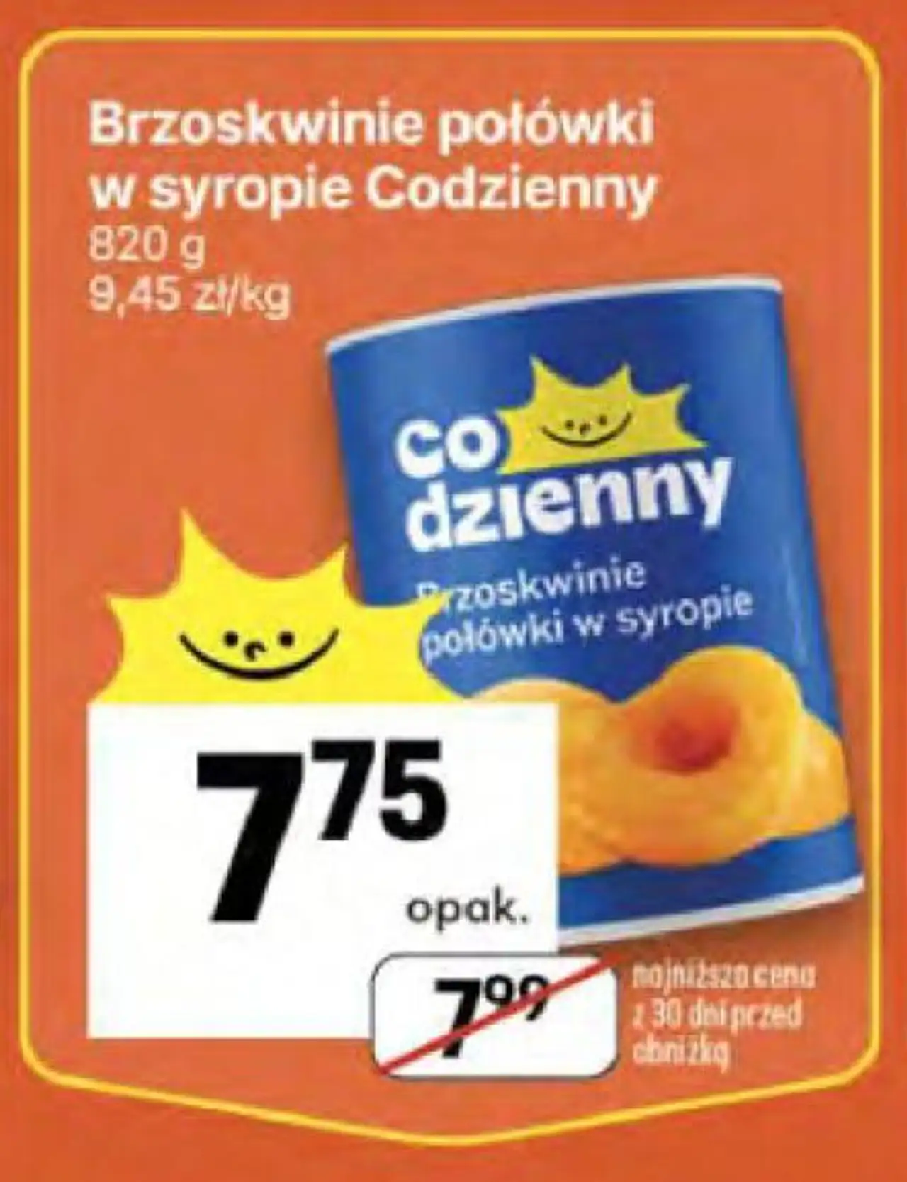 Brzoskwinie połówki w syropie Codzienny