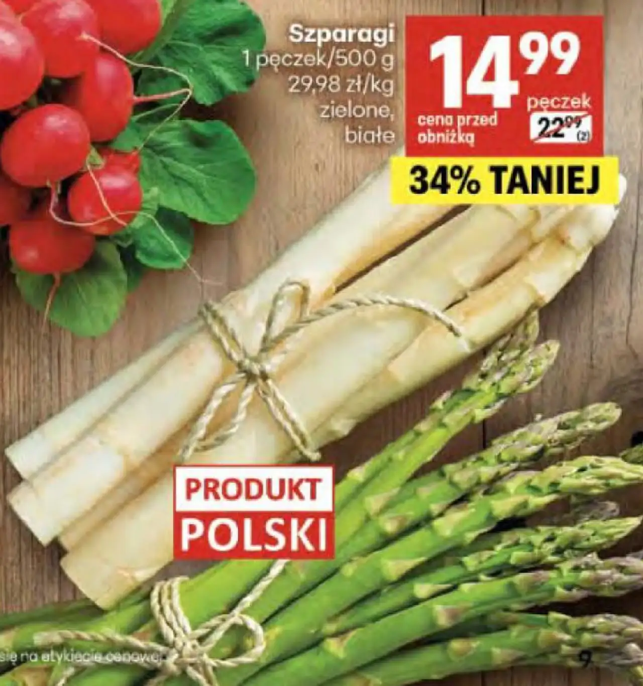 Szparagi 1 pęczek/500 g zielone, białe