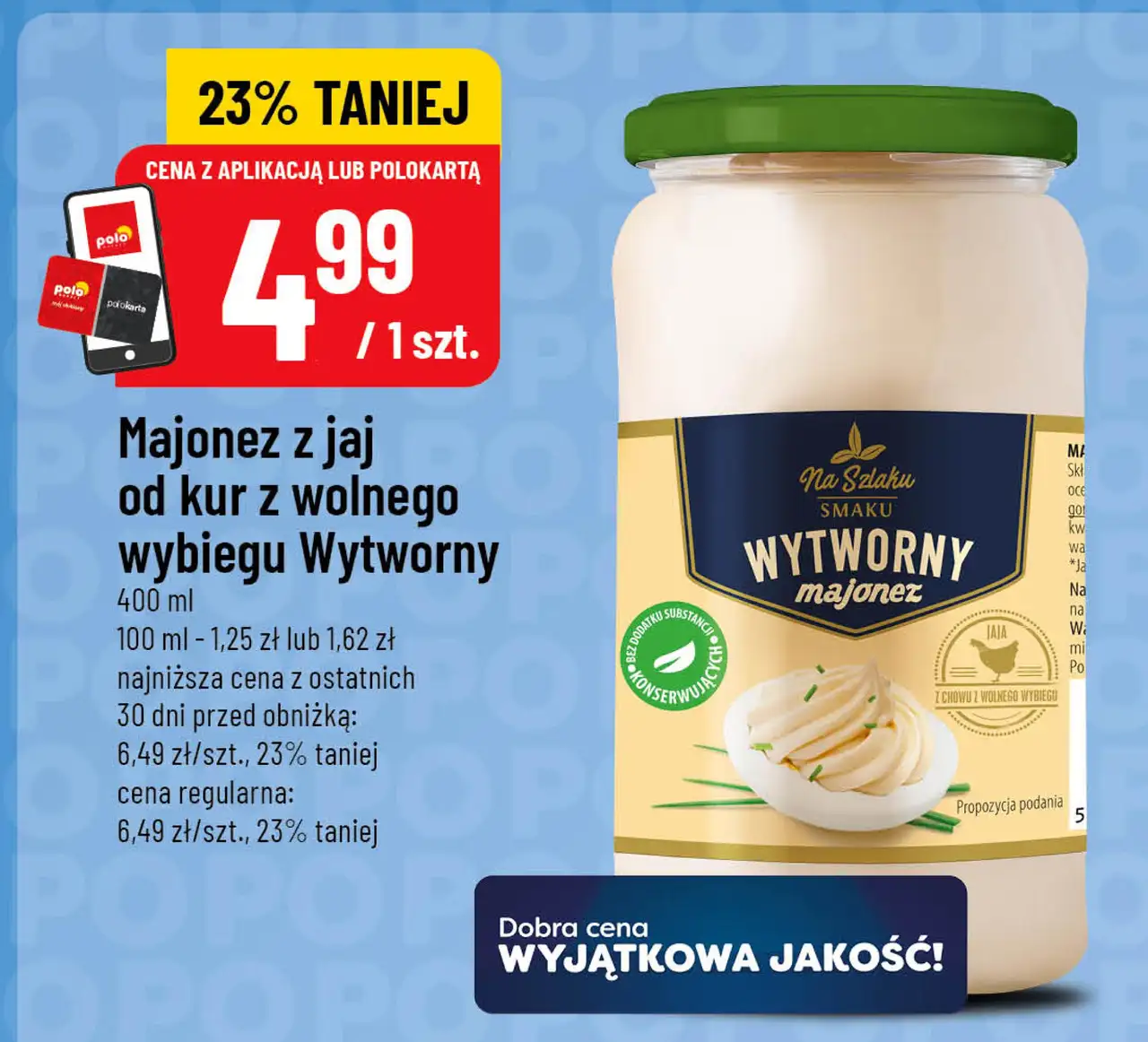 Majonez z jaj od kur z wolnego wybiegu Wytworny