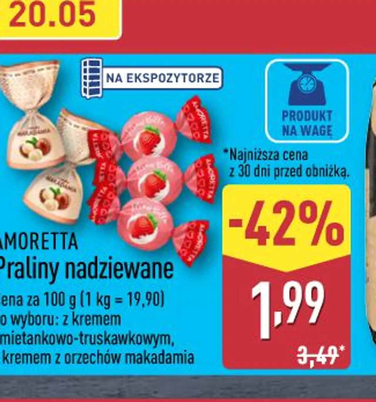 Praliny nadziewane
