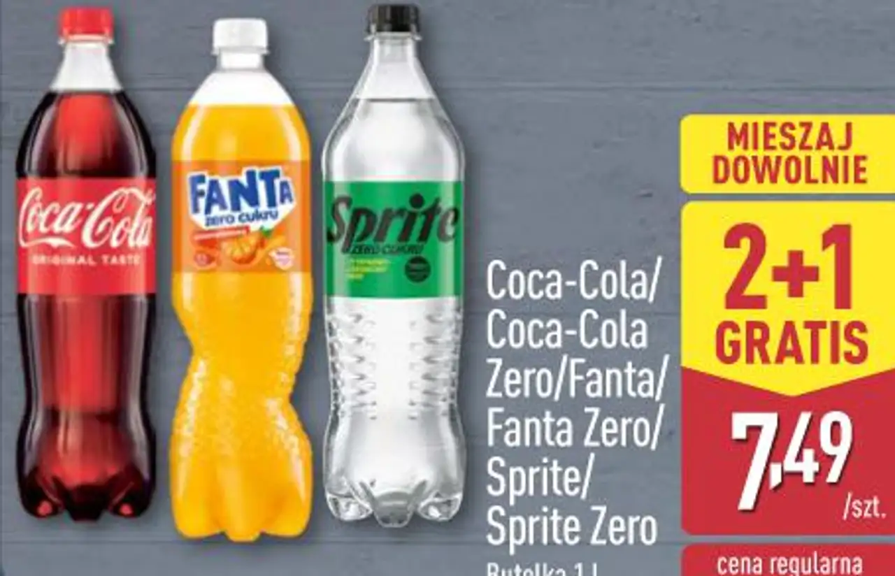 Coca-Cola/Coca-Cola Zero/Fanta/Fanta Zero/Sprite/Sprite Zero