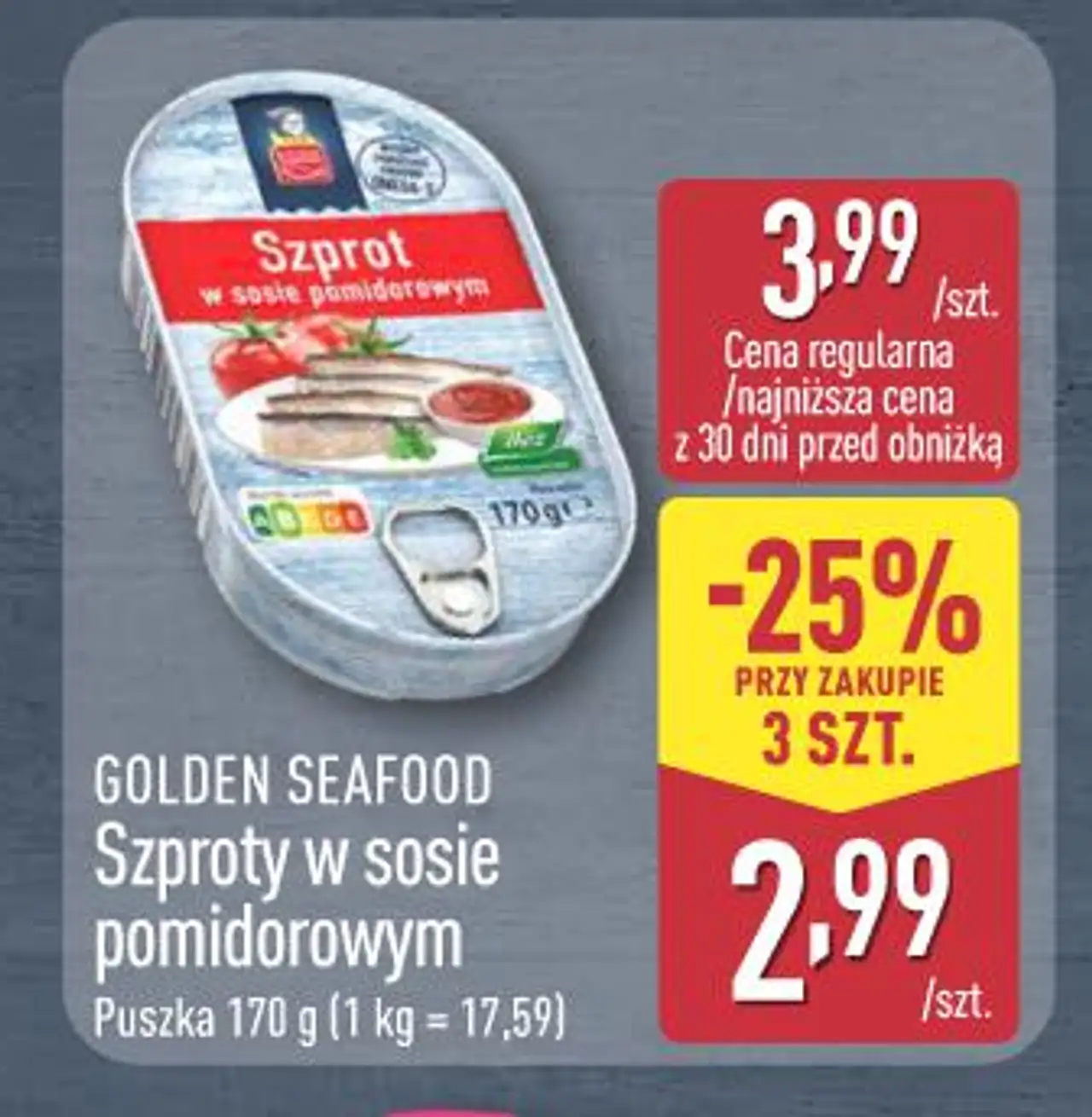 Szproty w sosie pomidorowym Golden Seafood