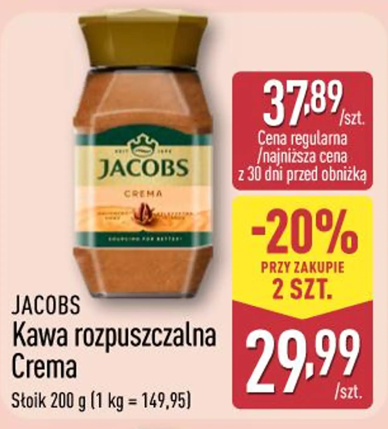 JACOBS Kawa rozpuszczalna Crema