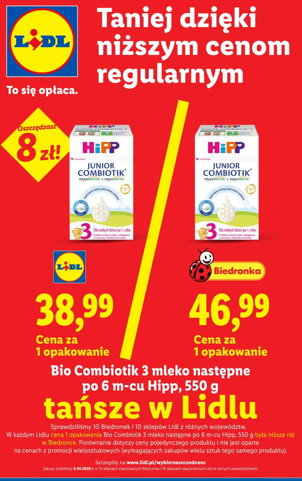 Bio Combiotik 3 mleko następne po 6 m-cu Hipp, 550 g