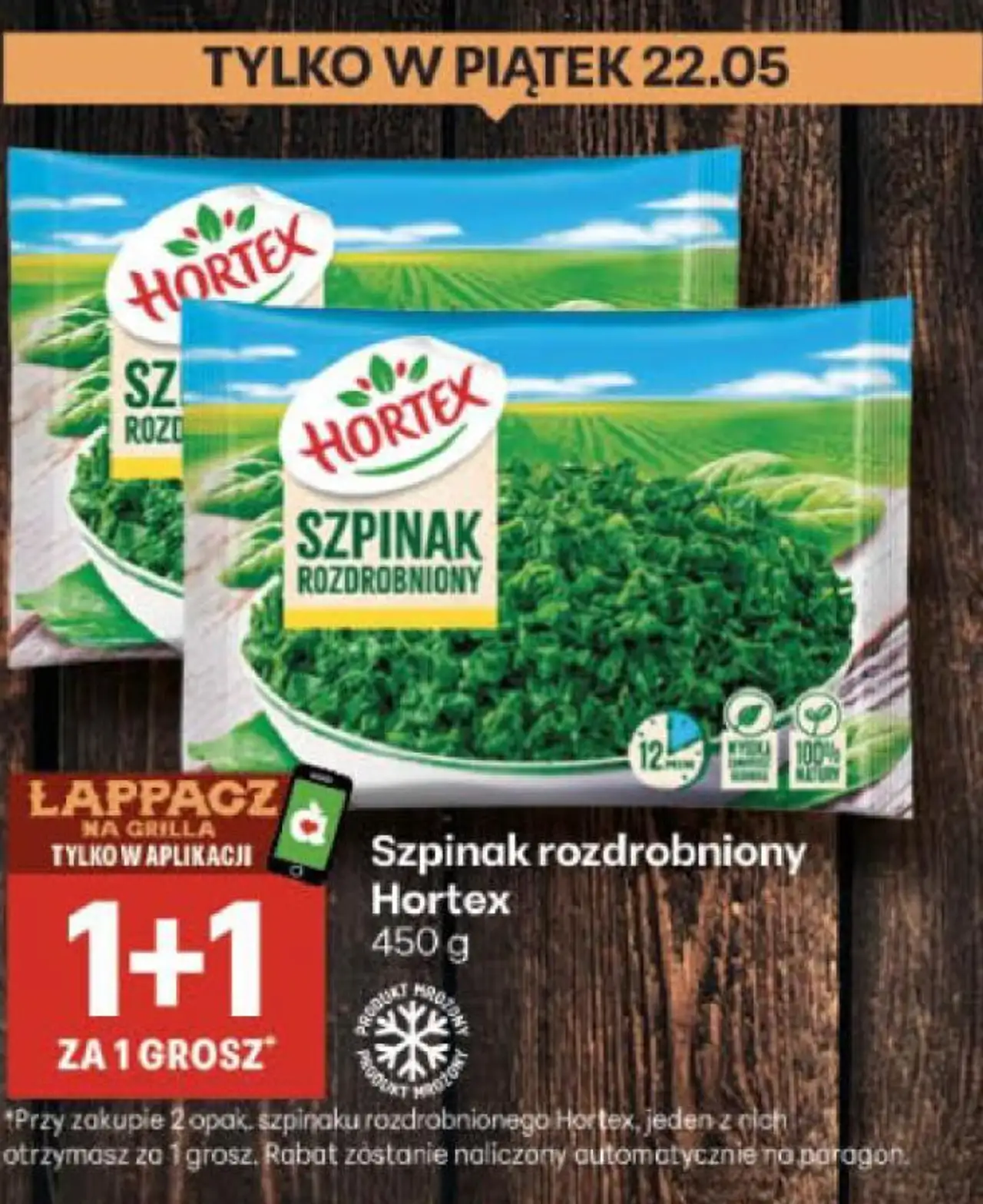 Szpinak rozdrobniony Hortex
