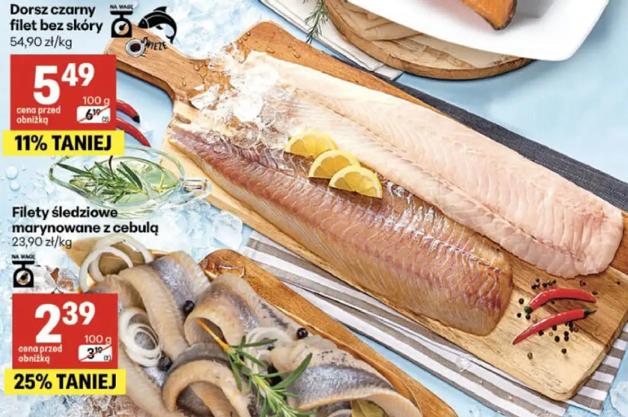 Dorsz czarny filet bez skóry 54,90 zł/kg
