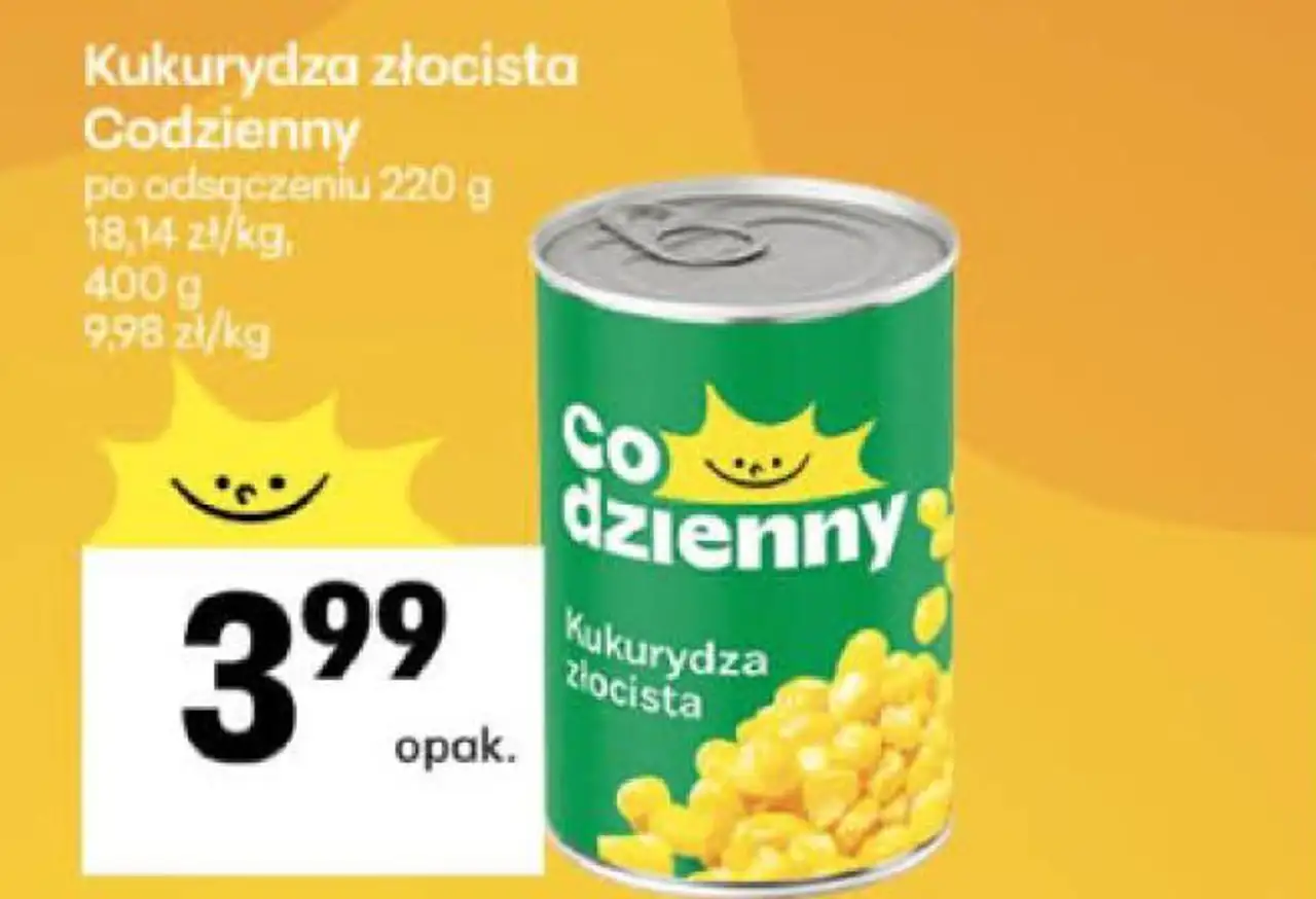 Kukurydza złocista Codzienny