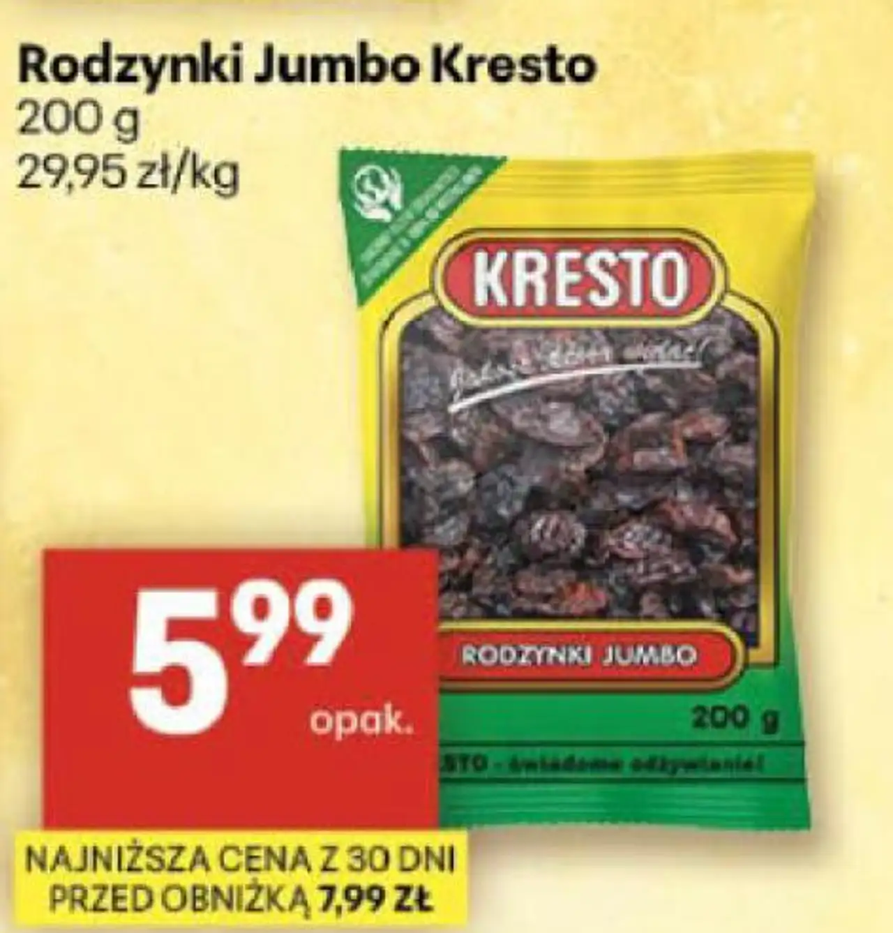 Rodzynki Jumbo Kresto