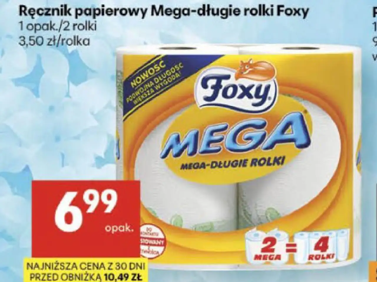 Ręcznik papierowy Mega-długie rolki Foxy