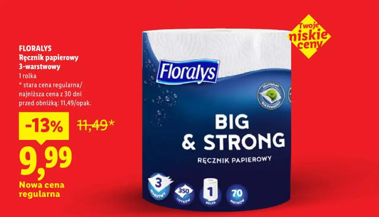 FLORALYS Ręcznik papierowy 3-warstwowy