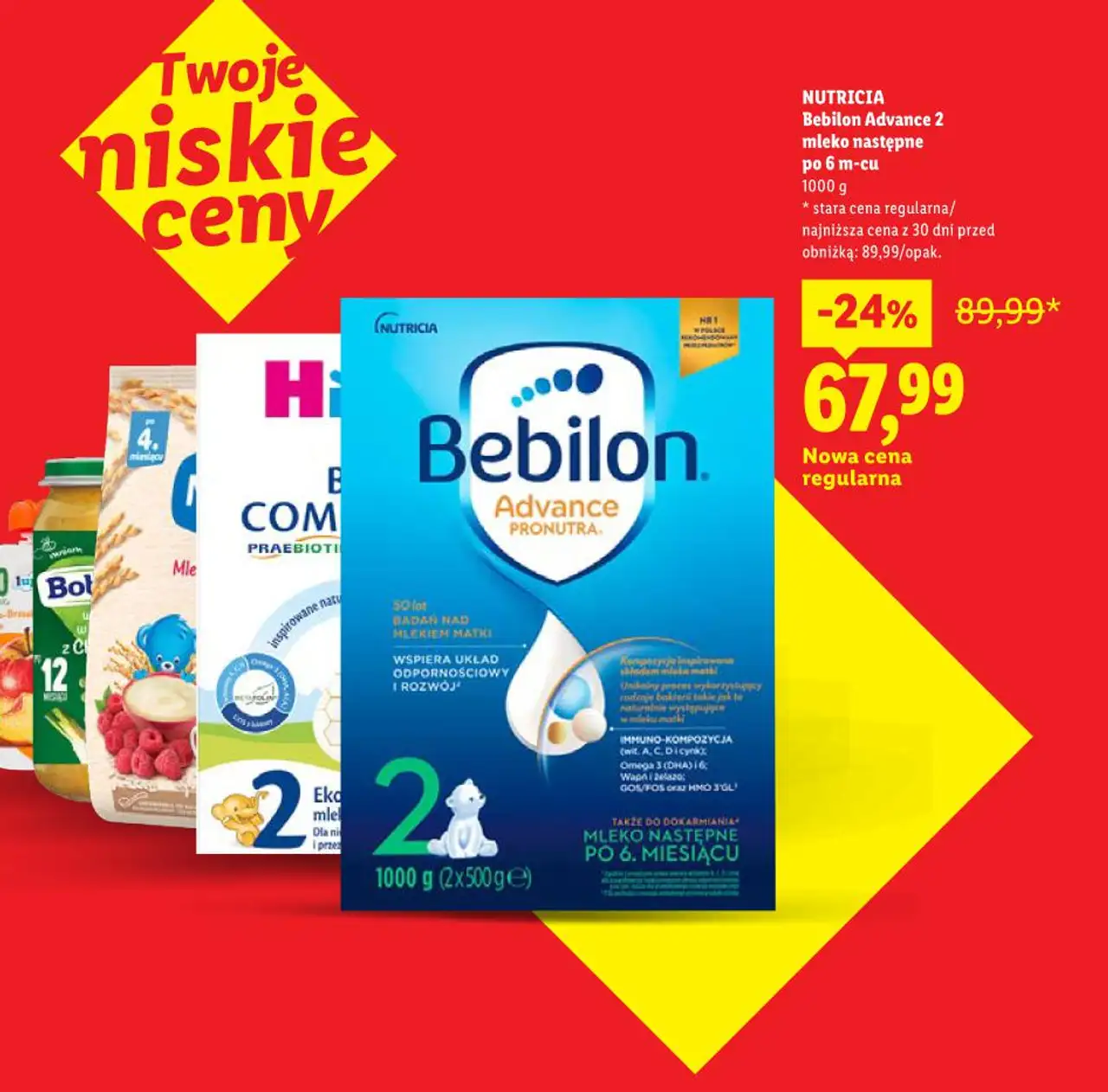 Bebilon Advance 2 mleko następne po 6 m-cu 1000 g
