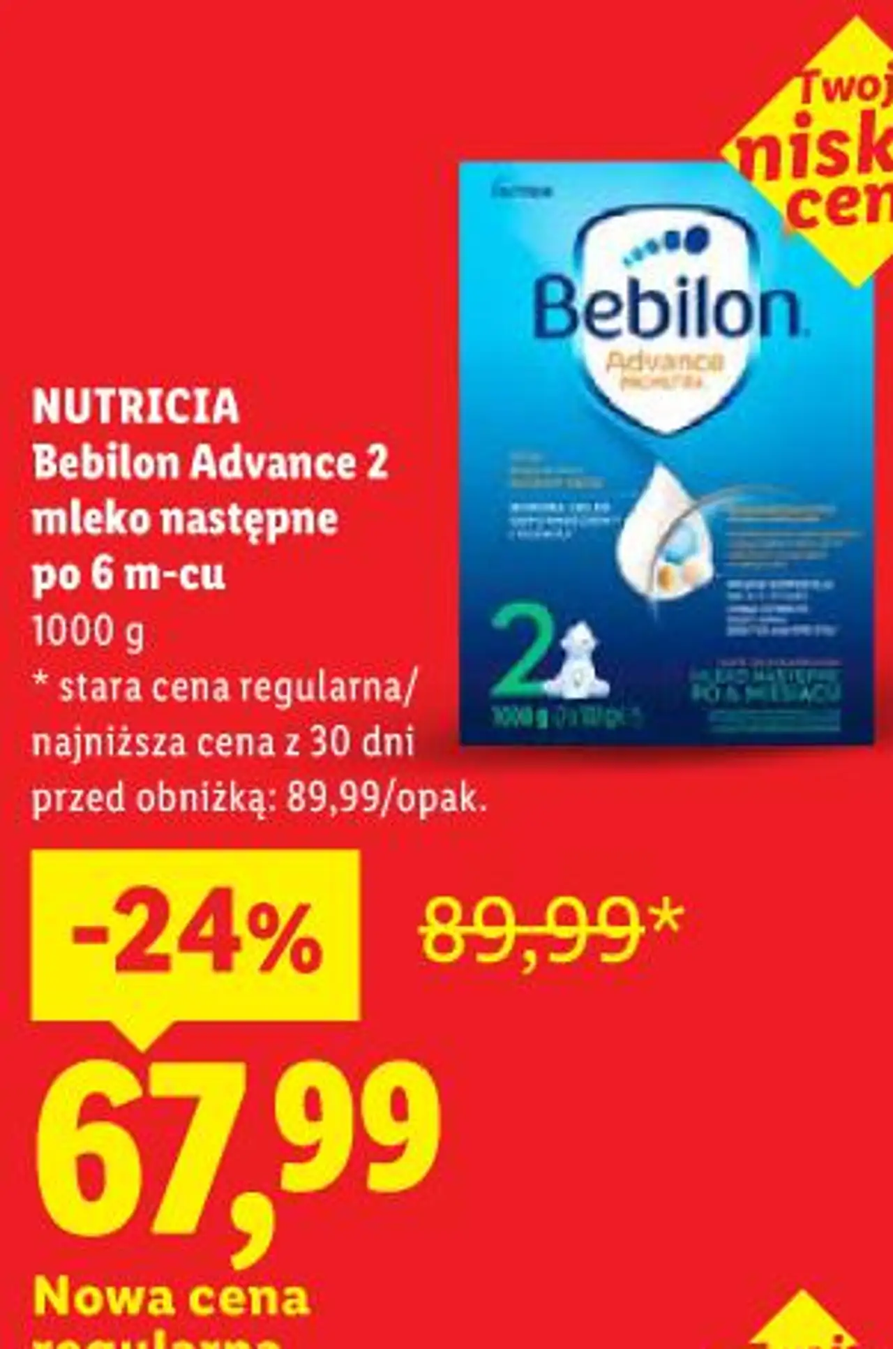 NUTRICIA Bebilon Advance 2 mleko następne po 6 m-cu